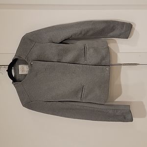 ZARA TRAFALUC OUTERWEAR ZIP UP BLAZER: GREY SIZE M